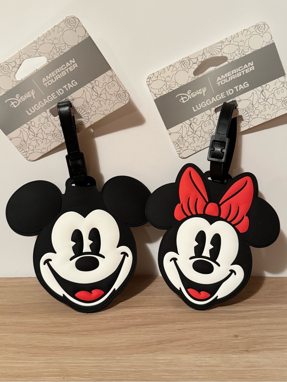 DISNEY WORLD Mickey & Minnie Mouse Luggage Bag ID - NWT